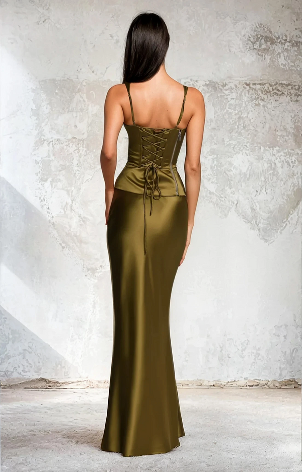 New York Maxi Dress - Deep Olive