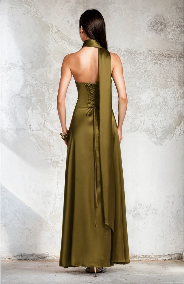 Shirine Maxi Dress - Deep Olive