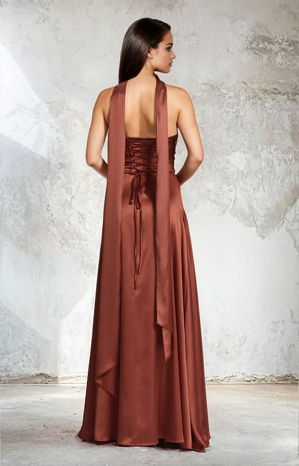 Shirine Maxi Dress - Rust